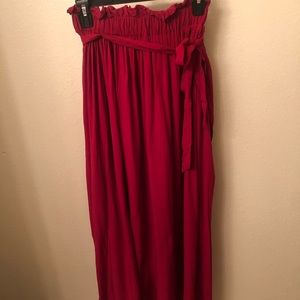 Magenta Maxi Skirt